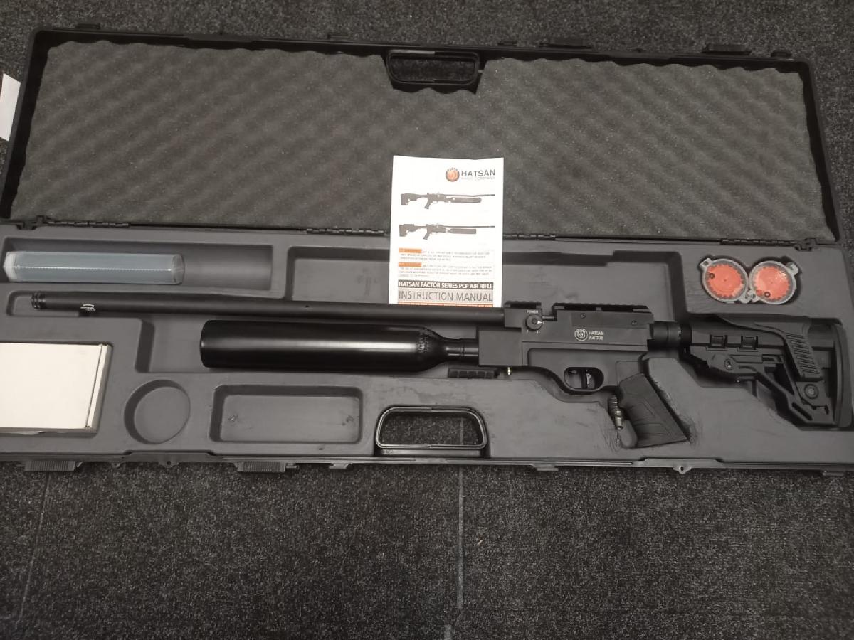 Hatsan Factor 6,35mm OCCASSION - GEBRUIKT Energie ; 57 Joule / 3 energie standen / 2x 19 schots magazijn / Vuldruk ; 250 Bar / Met losse opschroef demper-4146-a